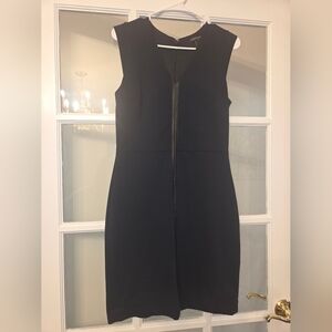 Elegant Black And Navy Blue Sleeveless Dress Banana Republic Size 6